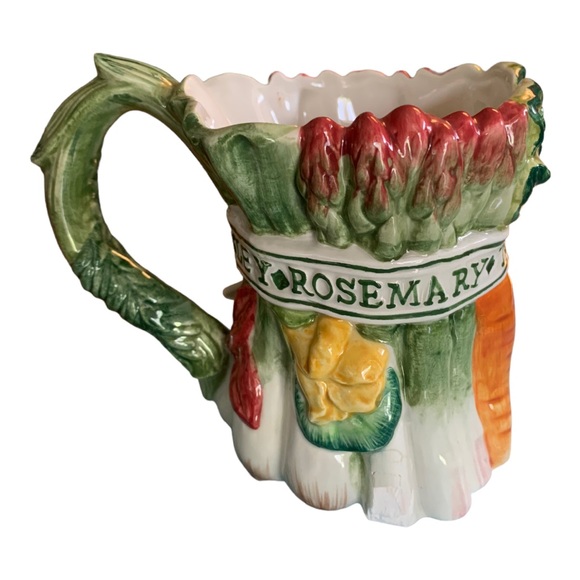 Fitz & Floyd Herb Garden Coffee Mug - Vintage 4 1/2 inches high - Picture 5 of 7